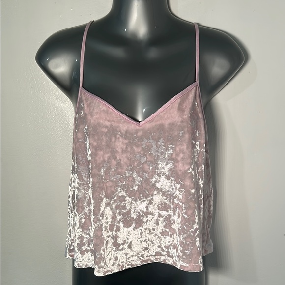 Victoria's Secret Pink Velvet Camisole Spaghetti Strap Top - Picture 3 of 6
